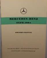 1958 Mercedes Benz 180a Owner's Manual
