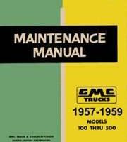 1958 GMC Truck 100-500 Service Manual