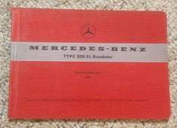 1958 Mercedes Benz 300SL Roadster 198 Chassis Parts Catalog
