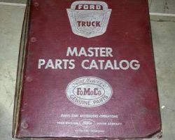 1957 Ford C-Series Truck Master Parts Catalog Illustrations