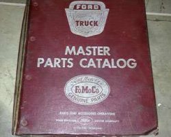 1957 Ford B-Series School Bus Master Parts Catalog Text