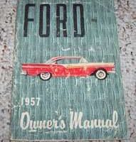1957 Ford Fairlane, Country Squire & Ranchero Owner's Manual