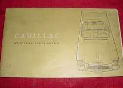 1957 Cadillac Sixty Special Owner's Manual