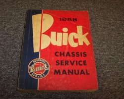 1958 Buick Roadmaster Chassis Service Manual