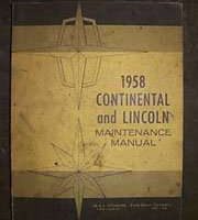 1958 Lincoln Continental Mark III Service Manual