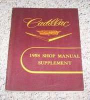 1958 Cadillac Deville Shop Service Manual Supplement