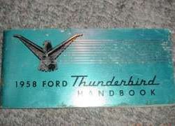 1958 Ford Thunderbird Owner's Manual