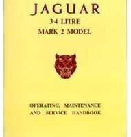 1960 Jaguar Mark 2 3.4L Owner's Manual