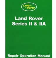 1960 Land Rover Series II & Series IIA Service Repair Manual