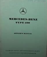 1959 Mercedes Benz 190 Pontoon Owner's Manual