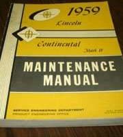 1959 Lincoln Continental Mark IV Service Manual