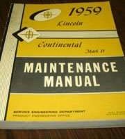 1959 Lincoln Premier Service Manual