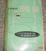1959 Ford Fairlane, Galaxie, Country Squire & Ranchero Owner's Manual