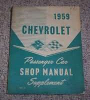1959 Chevrolet Biscayne Service Manual Supplement