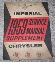 1959 Chrysler Imperial Service Manual Supplement