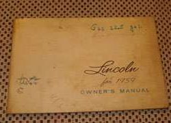 1959 Lincoln Continental Mark IV Owner's Manual