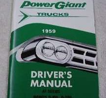 1959 Dodge Trucks M Series Owner's Manual