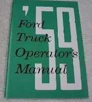 1959 Ford F-100 Truck Owner's Manual