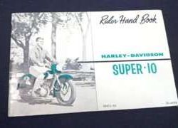 1960 Harley Davidson Super-10 Owner's Manual