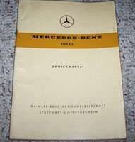 1961 Mercedes Benz 180Dc Owner's Manual