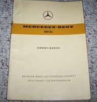 1960 Mercedes Benz 180Dc Owner's Manual