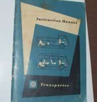 1961 Volkswagen Bus/Transporter Owner's Manual