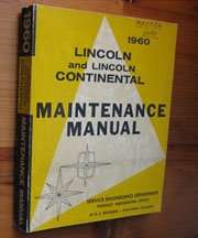 1960 Lincoln Continental Mark V Service Manual