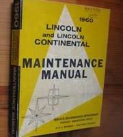1960 Lincoln Premier Service Manual
