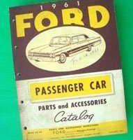 1961 Ford Thunderbird Parts Catalog