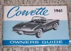 1961 Chevrolet Corvette Owner's Manual