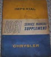 1961 Chrysler New Yorker Service Manual Supplement