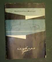 1961 Volkswagen Karmann Ghia Owner's Manual