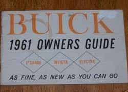 1961 Buick LeSabre, Invicta, Electra Owner's Manual