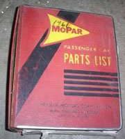 1961 Plymouth Fury Mopar Parts Catalog Binder