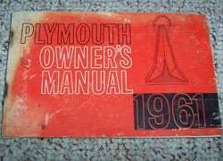1961 Plymouth Belvedere, Savoy & Fury Owner's Manual