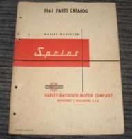 1961 Harley-Davidson Sprint Parts Catalog