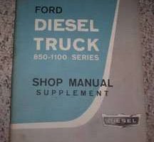 1962 Ford Diesel N-Series Truck Service Manual Supplement