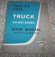 1962 Ford B-Series School Bus Service Manual Supplement
