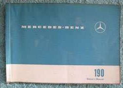 1963 Mercedes Benz 190c & 190Dc Owner's Manual
