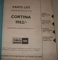 1964 Ford Cortina Parts Catalog
