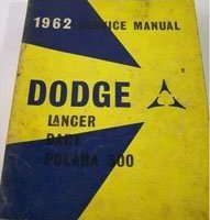 1962 Dodge Lancer, Dart & Polara Service Manual
