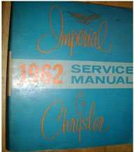 1962 Chrysler Imperial Service Manual