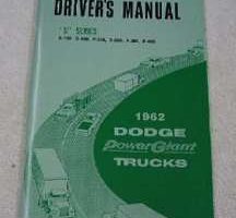 1962 Dodge Trucks Owner's Manual