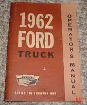 1962 Ford F-250 Truck Owner's Manual