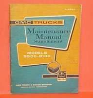 1962 GMC Truck 5500-8100 Models Service Manual Supplement