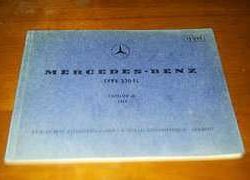 1965 Mercedes Benz 230SL 113 Chassis Parts Catalog
