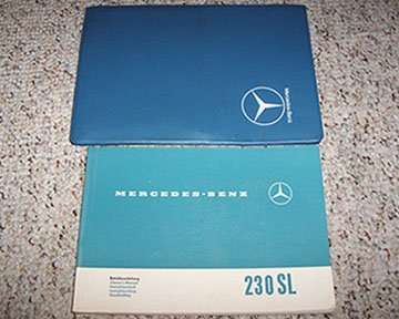 1966 Mercedes Benz 230 SL Owner's Manual Set