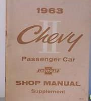 1963 Chevrolet Chevy II Nova Service Manual Supplement