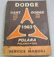 1963 Dodge Dart Service Manual