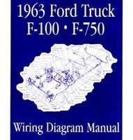 1963 Ford F-100 F-250 F-350 F-450 F-550 F-650 F-750 Wiring Diagram Manual